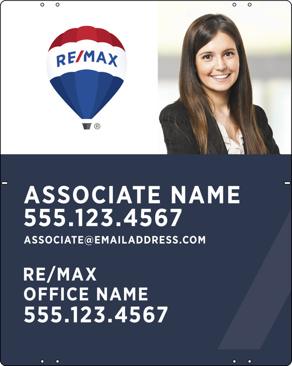 Agent Photo Sign Panel, 30h x 24w, Steel