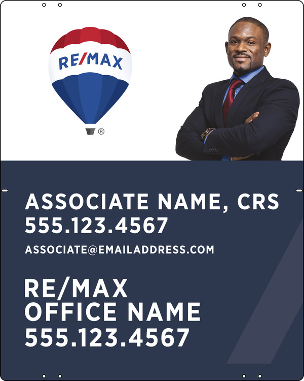 Agent Cut Out Photo Sign Panel, 30h x 24w, .040 Aluminum