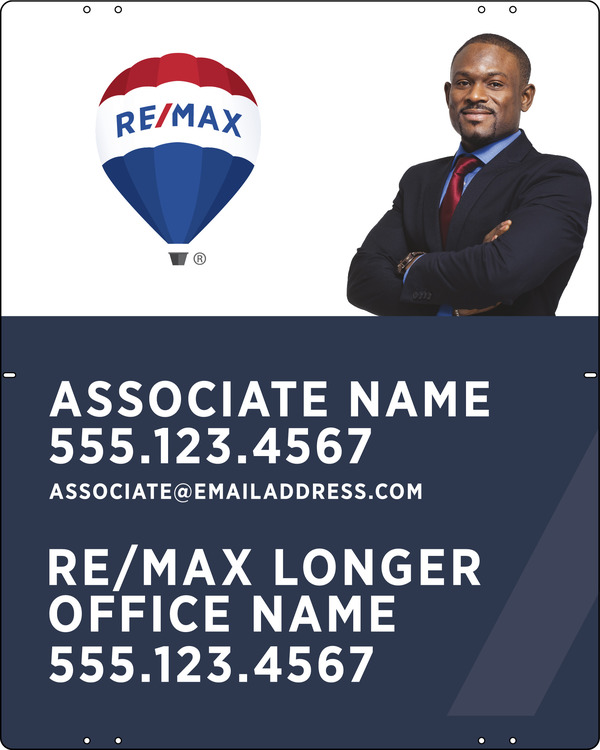 Agent Cut Out Photo Sign Panel, 30h x 24w, .040 Aluminum