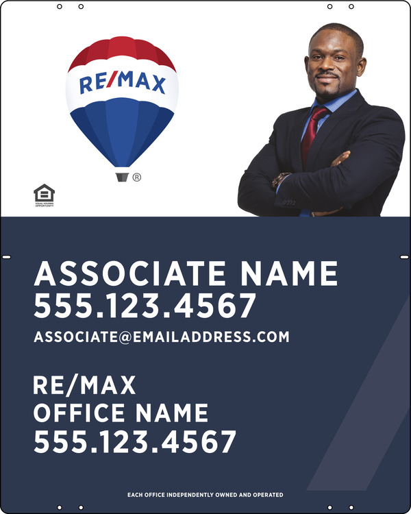 Agent Cut Out Photo Sign Panel, 30h x 24w, .040 Aluminum