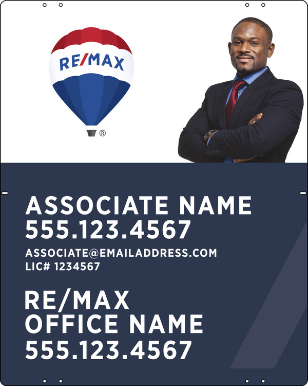 Agent Cut Out Photo Sign Panel, 30h x 24w, .040 Aluminum