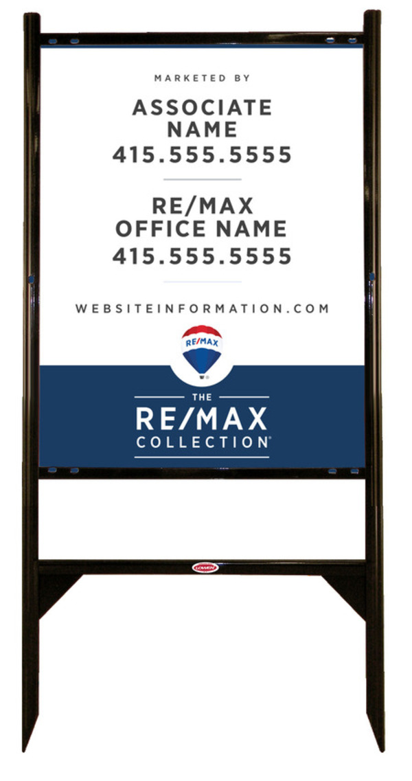 Angle Iron Fframe and Collection Sign Panel unit, 30h x 24w
