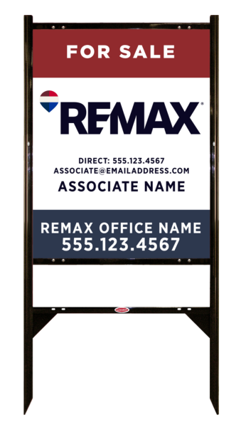 Angle Iron Frame and Associate Name  w Direct Phone Number Sign Panel Unit, 30h x 24w, Steel