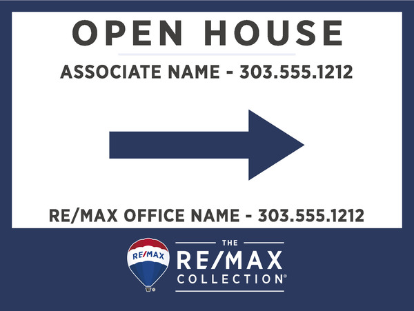 Open House Sign Agent Panel, 18h x 24w, 4mm
