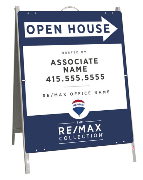 Open House A-Frame and Sign Panel Unit, 24h x 18w