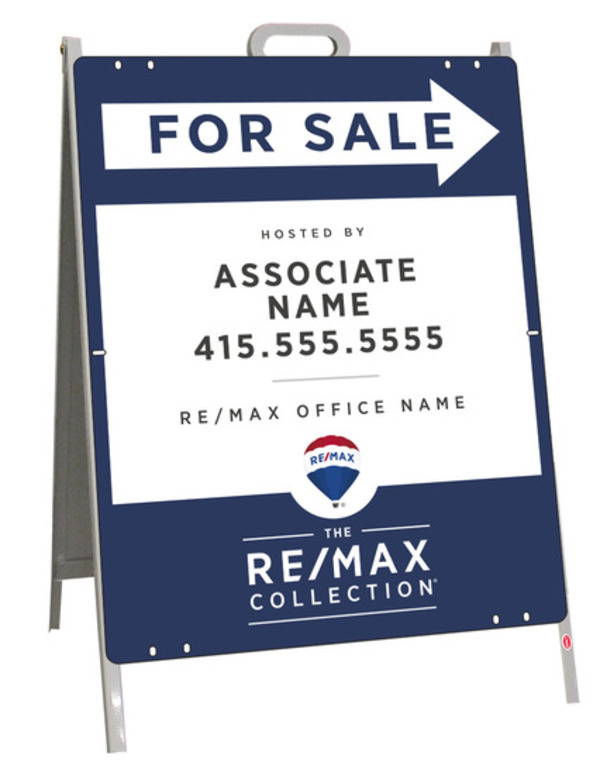 For Sale A-Frame and Sign Panel Unit, 24h x 18w