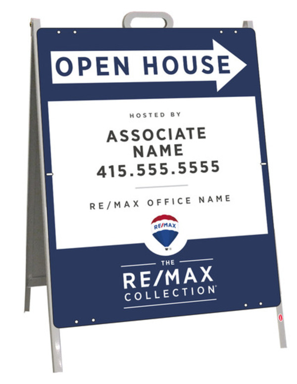 Open House A-Frame and Sign Panel Unit, 24h x 18w