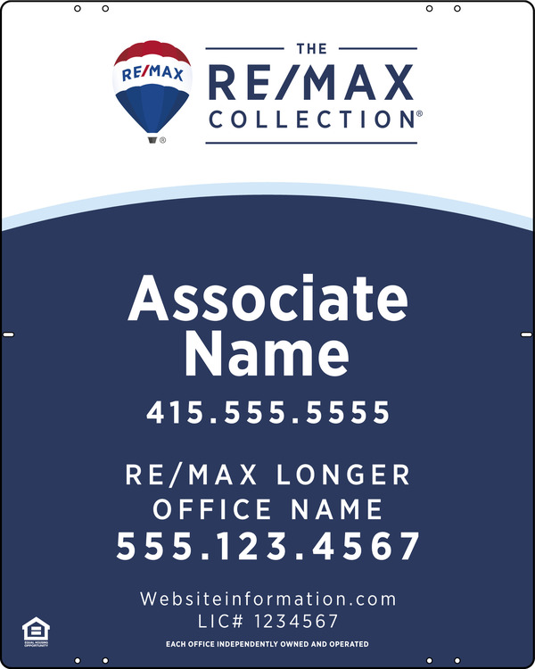 Collection Agent Name Panel, 30h x 24w, .040 Aluminum