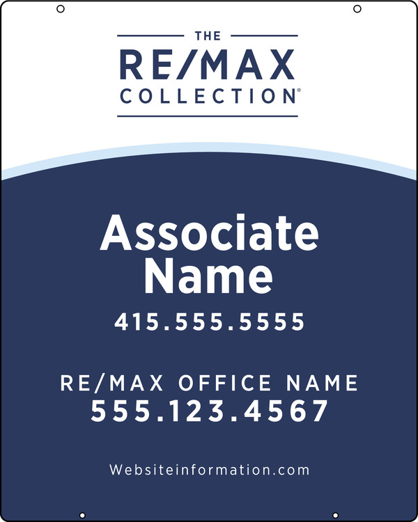 Collection Agent Name Hanging Sign Panel,  30h x 24w, Steel
