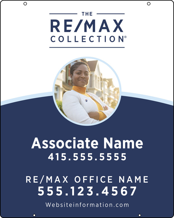 Collection Agent Photo Hanging Sign Panel,  30h x 24w, Steel