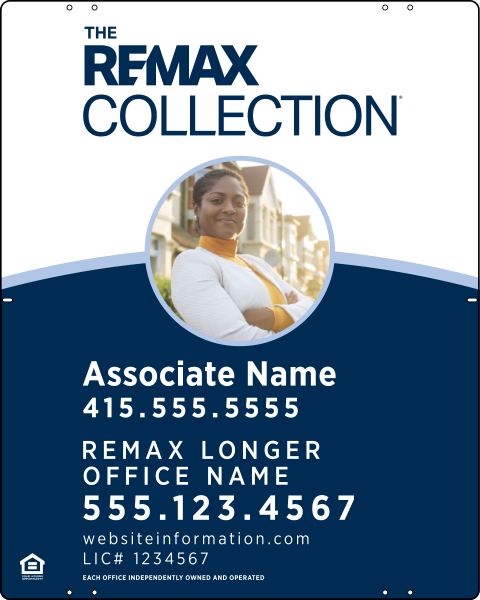 Collection Associate Name w Photo & Logo Panel, 30h x 24w, .040 Aluminum