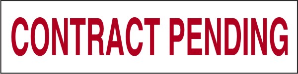 Contract Pending Magnet Sign for Sign Panels, 4h x 16w