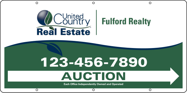 Auction Sign Panel, 24 GA steel 12h x 24w