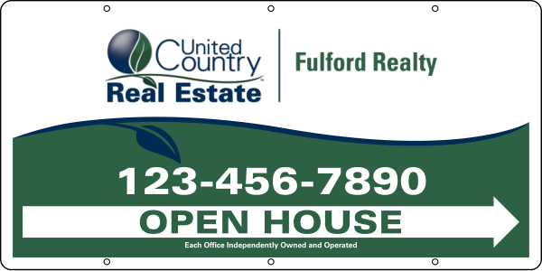 Open House Sign Panel, 24 GA steel 12h x 24w