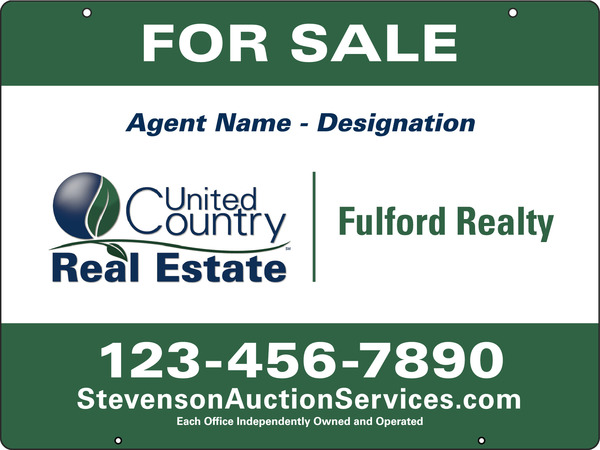 Hanging Agent Name Sign Panel, 18h x 24w, Steel