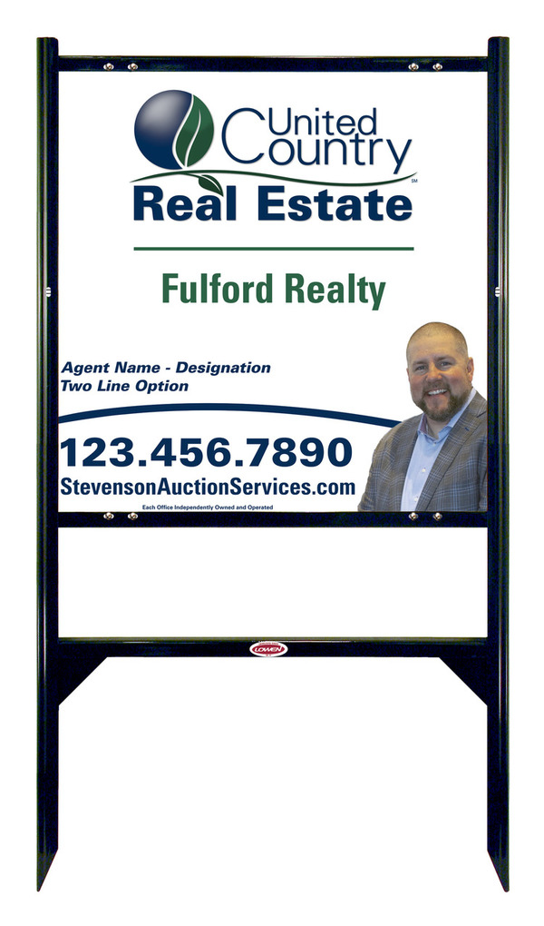 Angle Iron Frame and Photo Sign Panel Unit, 24h x 24w, Steel