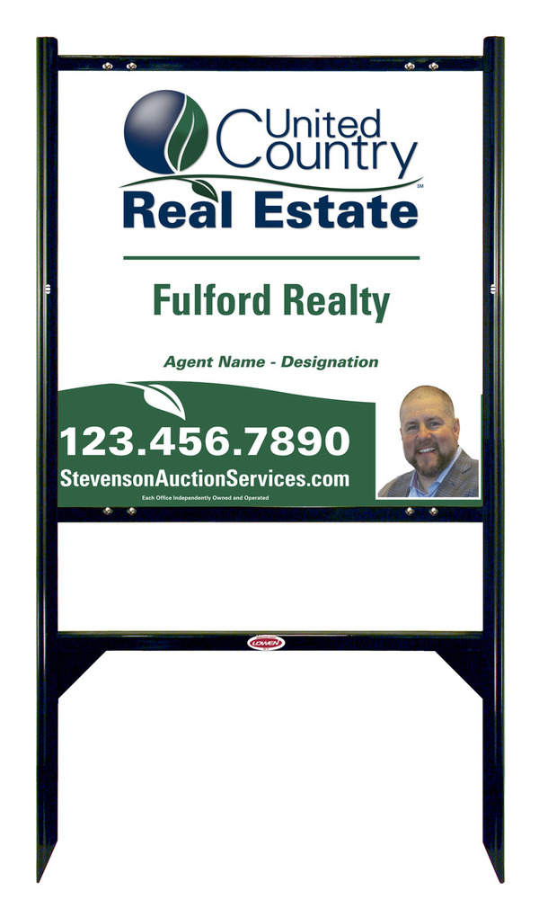 Angle Iron Frame and Photo Sign Panel Unit, 24h x 24w, Steel