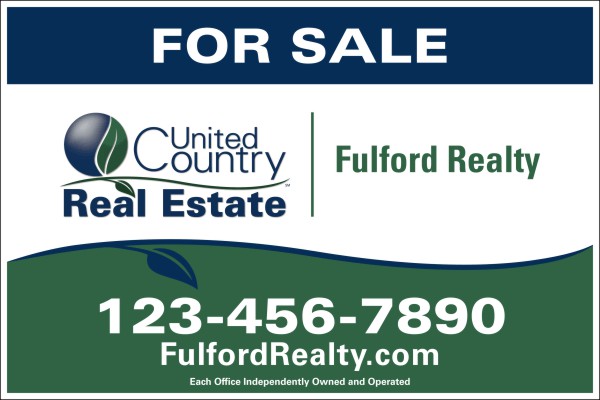 Commercial Sign Panel, printed on one side, 10mm Corrugated Plastic 32h x 48w