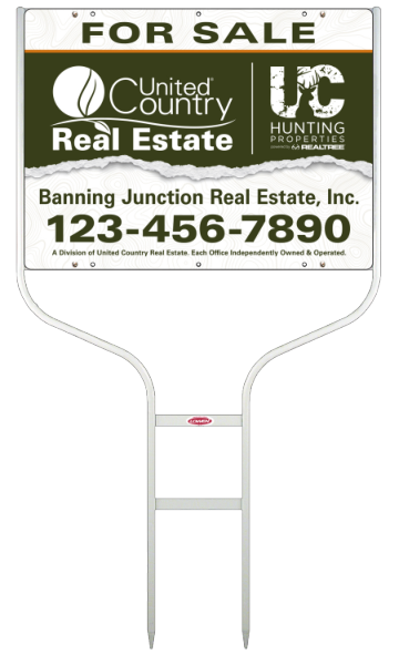 Round Rod Frame and Office Sign Panel Unit, 18h x 24w, Steel