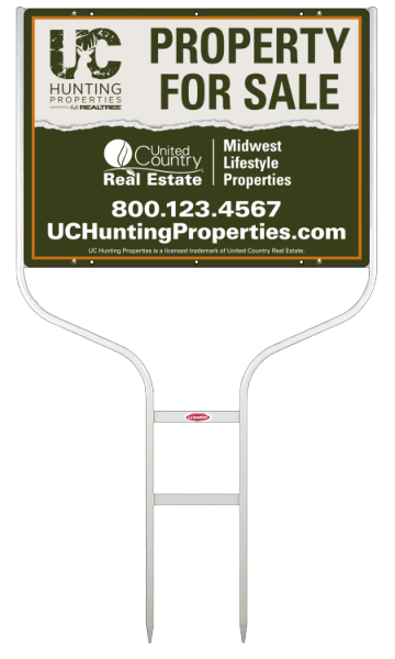 Round Rod Frame and Office Sign Panel Unit, 18h x 24w, Steel