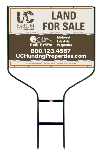 Round Rod Frame and Office Sign Panel Unit, 20h x 28w, Steel