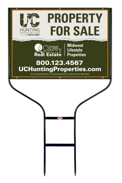 Round Rod Frame and Office Sign Panel Unit, 20h x 28w, Steel