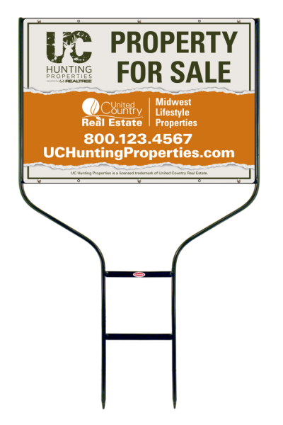 Round Rod Frame and Office Sign Panel Unit, 20h x 28w, Steel