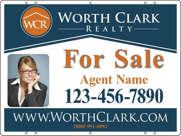 Reflective Photo Sign Panel, 18h x 24w, Steel