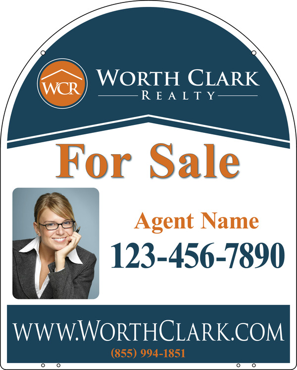 Arc Top Hanging Photo Sign Panel, 30h x 24w, Steel