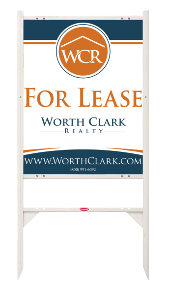 Angle Iron Frame w 1 Rider Inserts and Office Sign Panel Unit, 30h x 24w, Steel